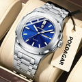 POEDAGAR 853 Reloj Watch for Men Luxury Stainless Steel Quartz Waterproof Calendar Men Wrist Watch