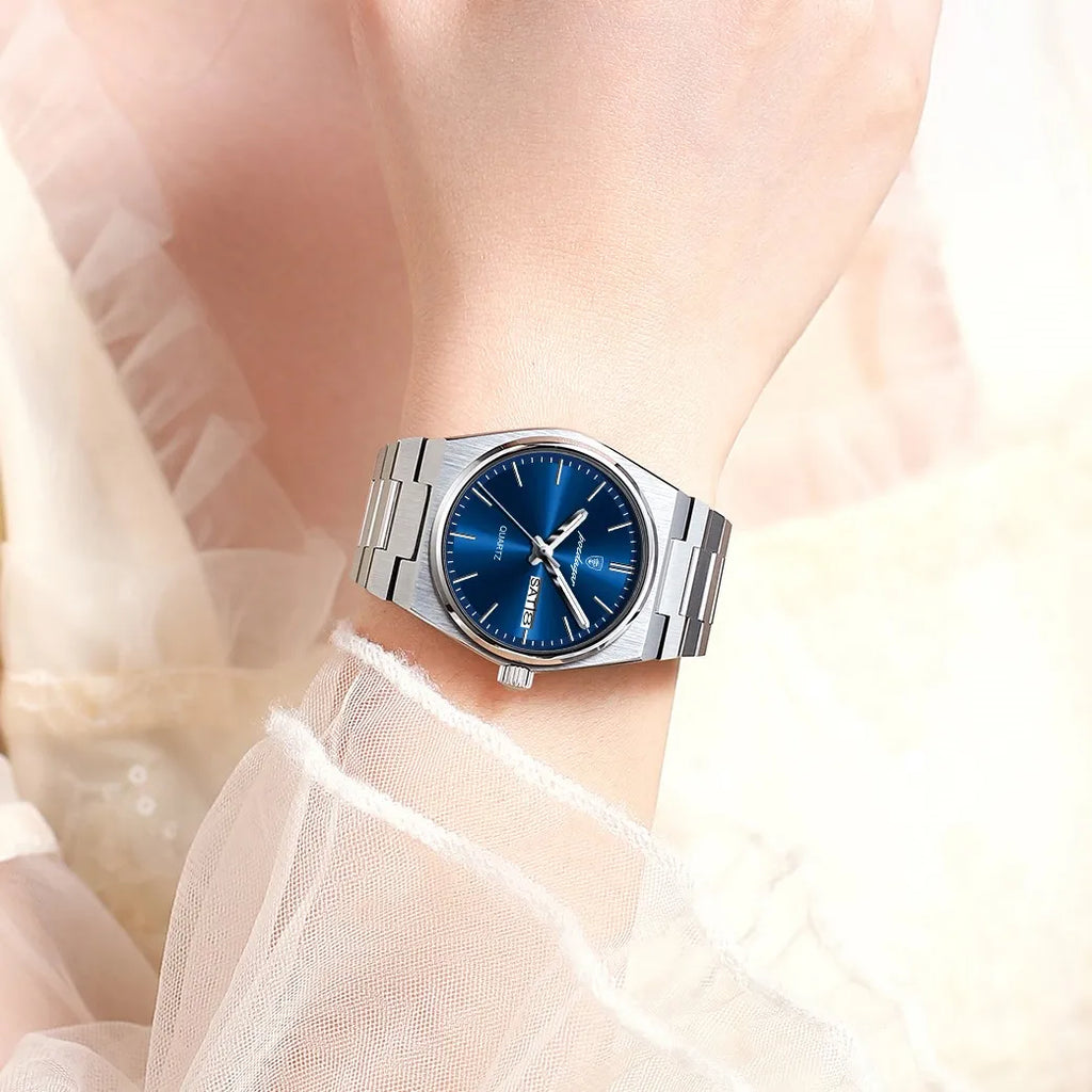Poedagar 786 Luxury Women Watch Elegant Stainless Steel Wristwatch Waterproof Luminous Date Ladies Reloj Quartz Watch for Women