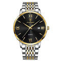 Poedagar Wholesale Price Montre Homme Luxury Stainless Steel Men Watch Calendar Waterproof Quartz Watch for Men