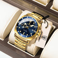Poedagar 873 Luxury Men's Watch Cushion Case Sport Quartz Wristwatch Stainless Steel Luminous Waterproof Watch for Men Reloj