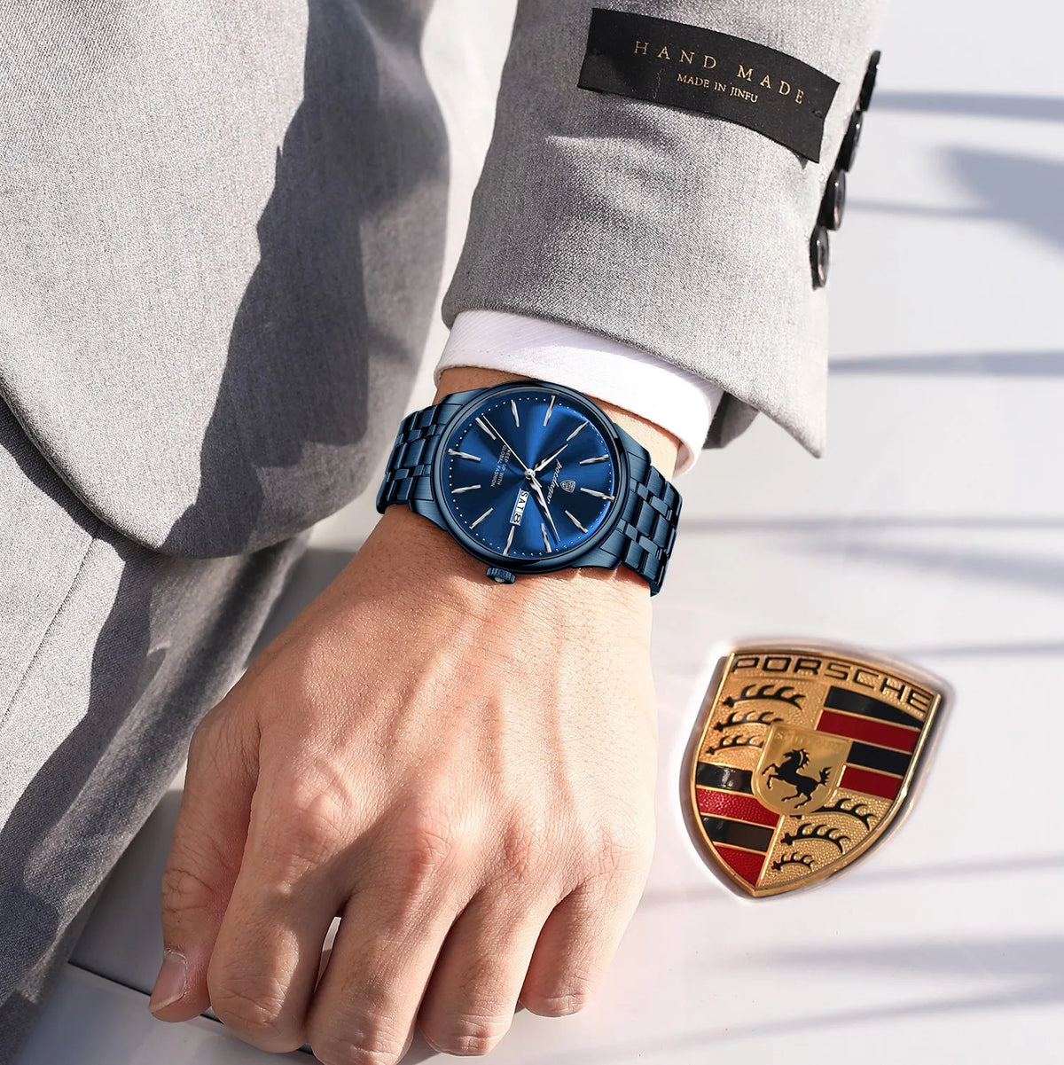 Poedagar 843 Luxury Men Watch Classic 3ATM Waterproof Calendar Montre Homme Quartz Wristwatch Factory Wholesale Ready to Ship
