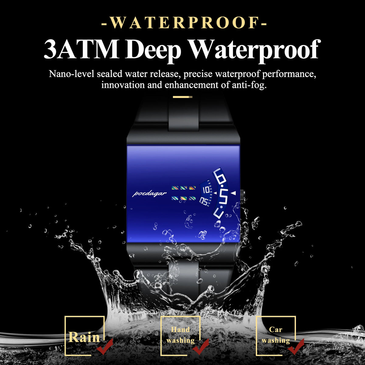 Poedagar 857 Luxury Mens Watch Fashion Stainless Steel Band Reloj Hombre Waterproof Business Reloj Factory Direct Watch for Men
