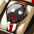 Poedagar 676 Men's Watches Creative Funky Waterproof Quartz Wristwatch Montre Homme Luxury Genuine Leather Band Watch for Men