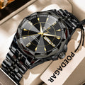 Poedagar 674 Luxury Men's Watches Waterproof Luminous Calendar Quartz Wristwatch Reloj Stainless Steel Daily Wear Watch for Men