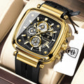 Poedagar 849 Men's Sports Watch Luxury Montre Homme Chronograph Quartz Watches Silicone Strap Waterproof Luminous Wristwatch