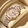 Poedagar Factory Direct Sale Luxury Diamond Quartz Watches Stainless Steel Lady Watch Luminous Date Waterproof Watch Women
