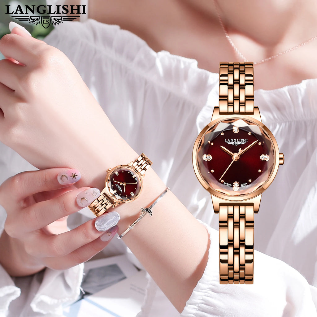 Poedagar Factory Wholesale Fashion Luxury Diamond Women Watch Stainless Steel Band Quartz Watches