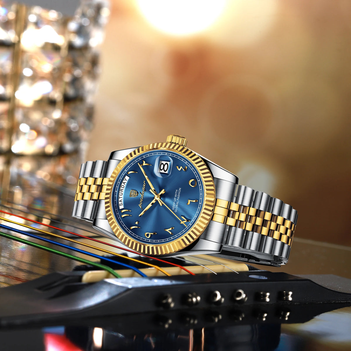 Poedagar 845 Men's Luxury Business Dress Watch Stainless Steel Waterproof Quartz Wristwatch Arabic Numeral Dial Factory Direct