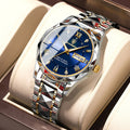 Poedagar New Arrivals Luxury Stainless Steel Wristwatch Waterproof Luminous Quartz Watch for Men
