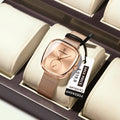 Poedagar Luxury Ladies Accessories Watch Waterproof Stainless Steel Mesh Bracelet Quartz Watches for Women