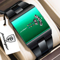 Poedagar 857 Luxury Men Watch Unique Green Mirror Dial Quartz Watch Stainless Steel Waterproof Relojes Hombre Wristwatch for Men