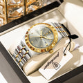 Poedagar 872 Luxury Men's Watches Business Week Date Waterproof Luminous Quartz Herrenuhr Stainless Steel Wristwatch for Men