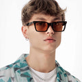 Square Chunky Green Sunglasses for Men and Women – Modern 2024 Style