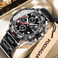 Watch for Men Luxury Poedagar 685 Chronograph Quartz Watches Luminous Date Reloj Hombre Stainless Steel Waterproof Men's Watch