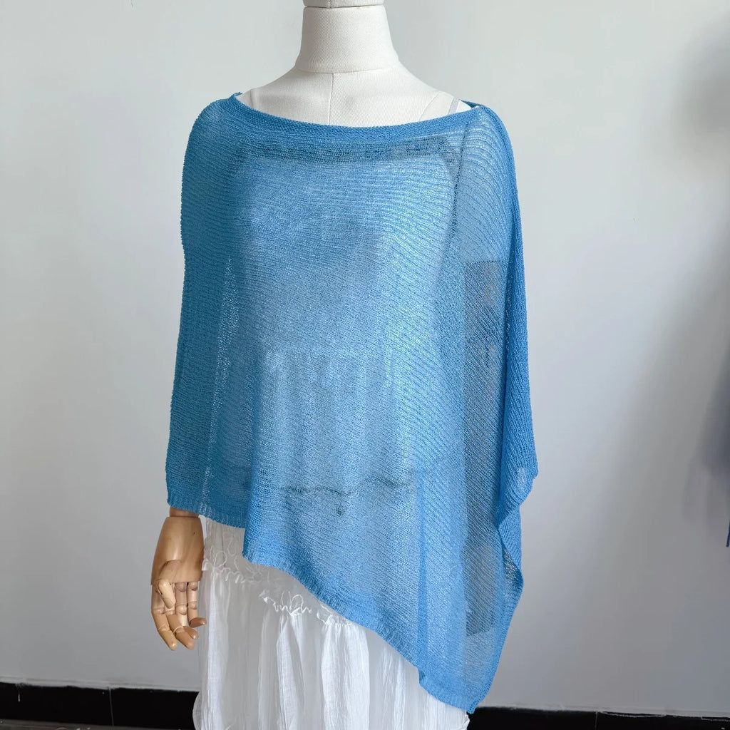 Women's see-through Poncho Shawl